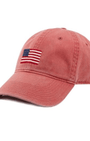 Smathers & Branson Hats American Flag Needlepoint Hat in Nantucket Red