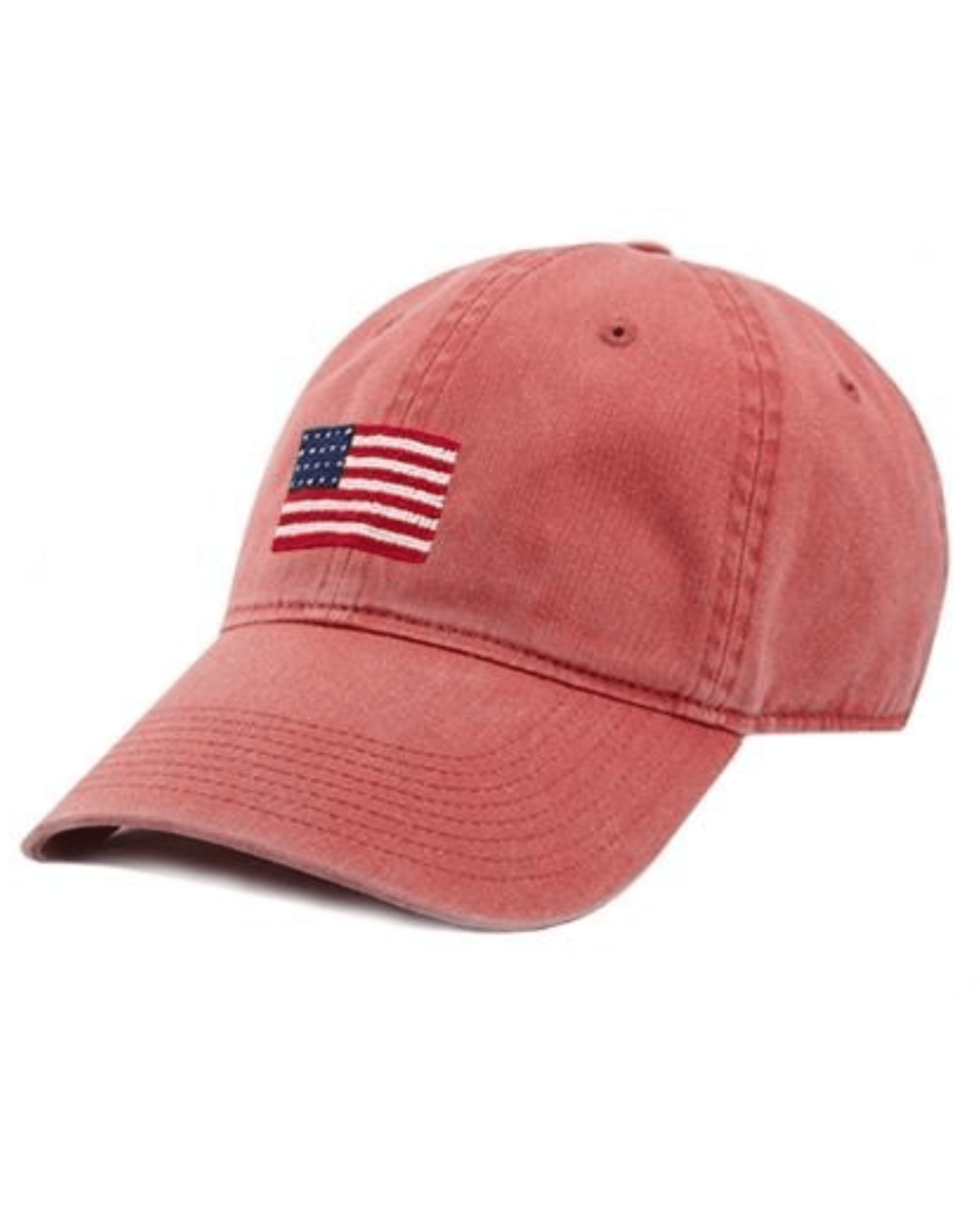 Smathers & Branson Hats American Flag Needlepoint Hat in Nantucket Red