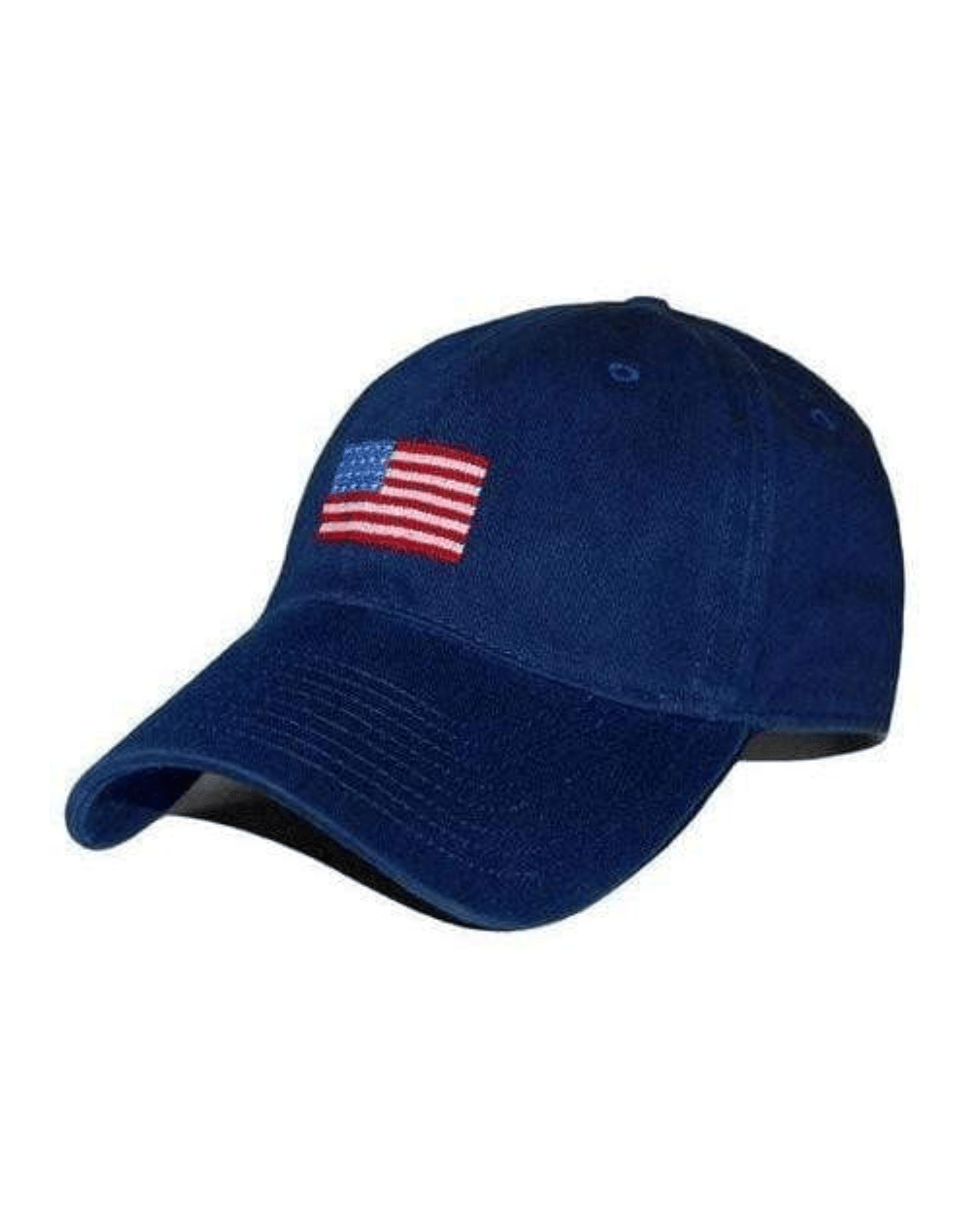 Smathers & Branson Hats American Flag Needlepoint Hat (Navy)
