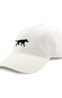 Smathers & Branson Hats Black Lab Needlepoint Hat (White)
