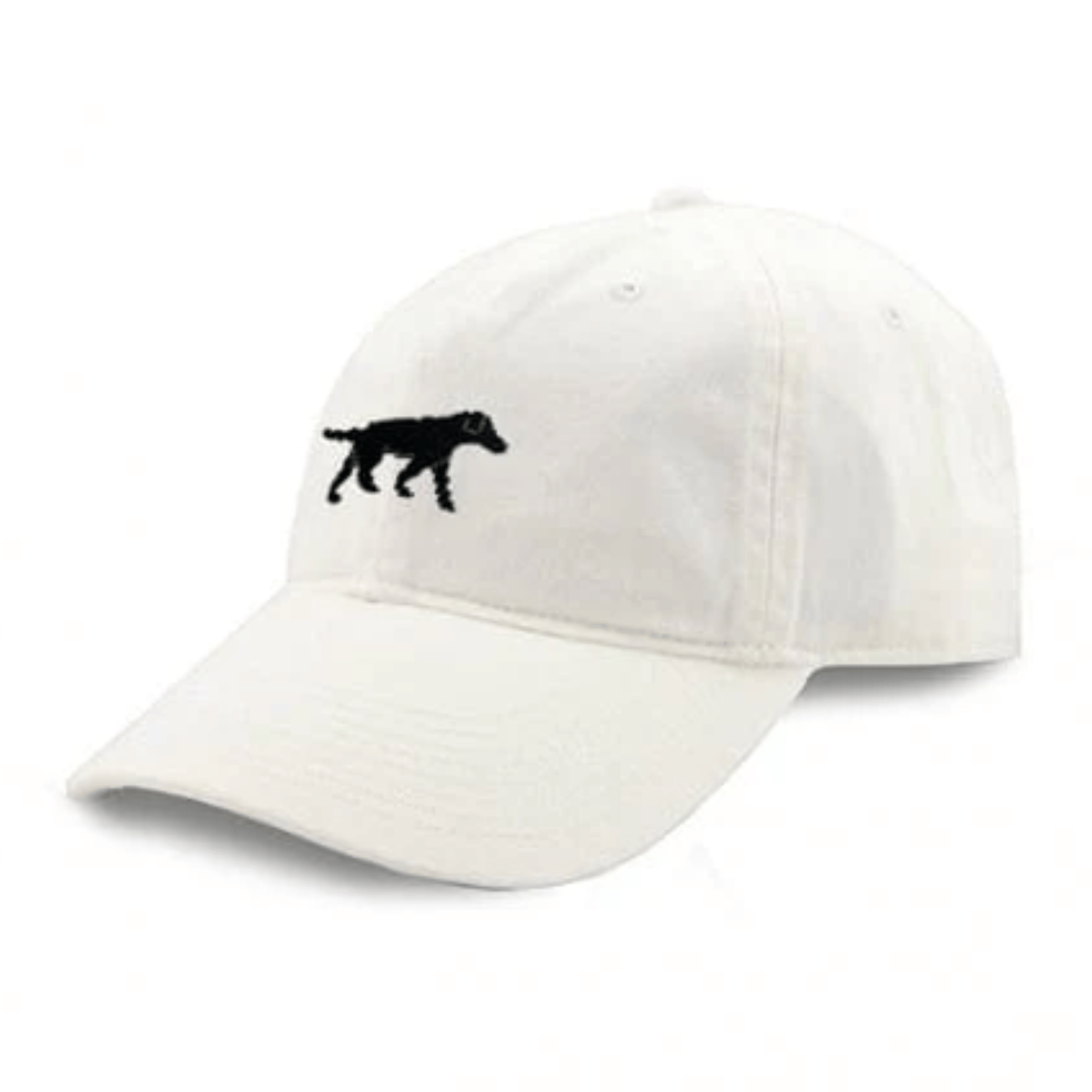 Smathers & Branson Hats Black Lab Needlepoint Hat (White)