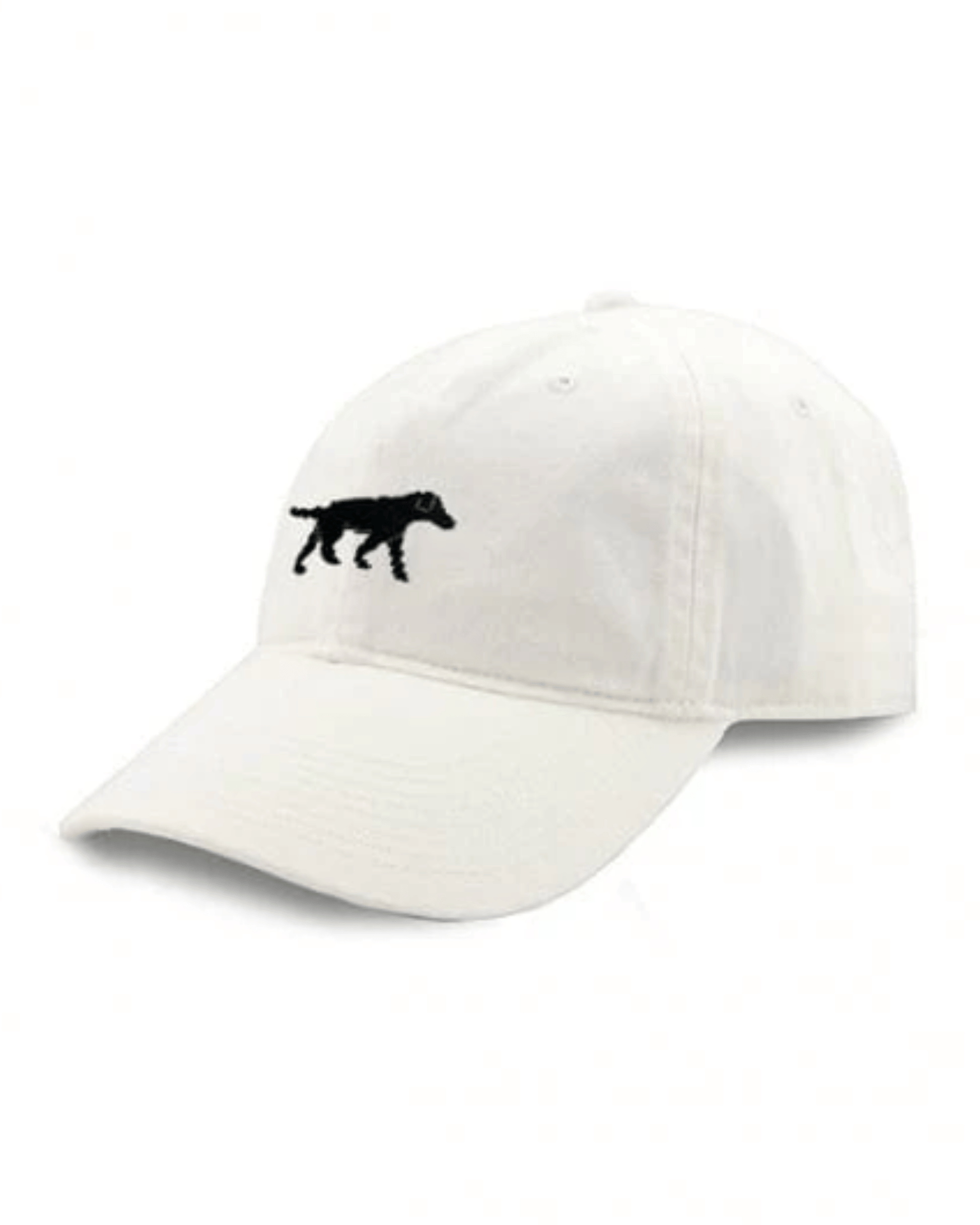 Smathers & Branson Hats Black Lab Needlepoint Hat (White)