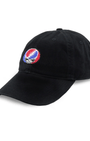 Smathers & Branson Hats BLACK Steal Your Face Needlepoint Baseball Hat