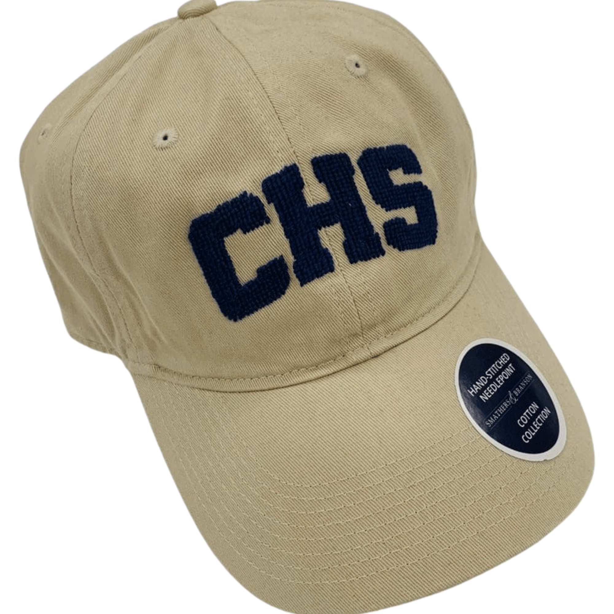 Smathers & Branson Hats "CHS" Needlepoint Hat (Khaki)