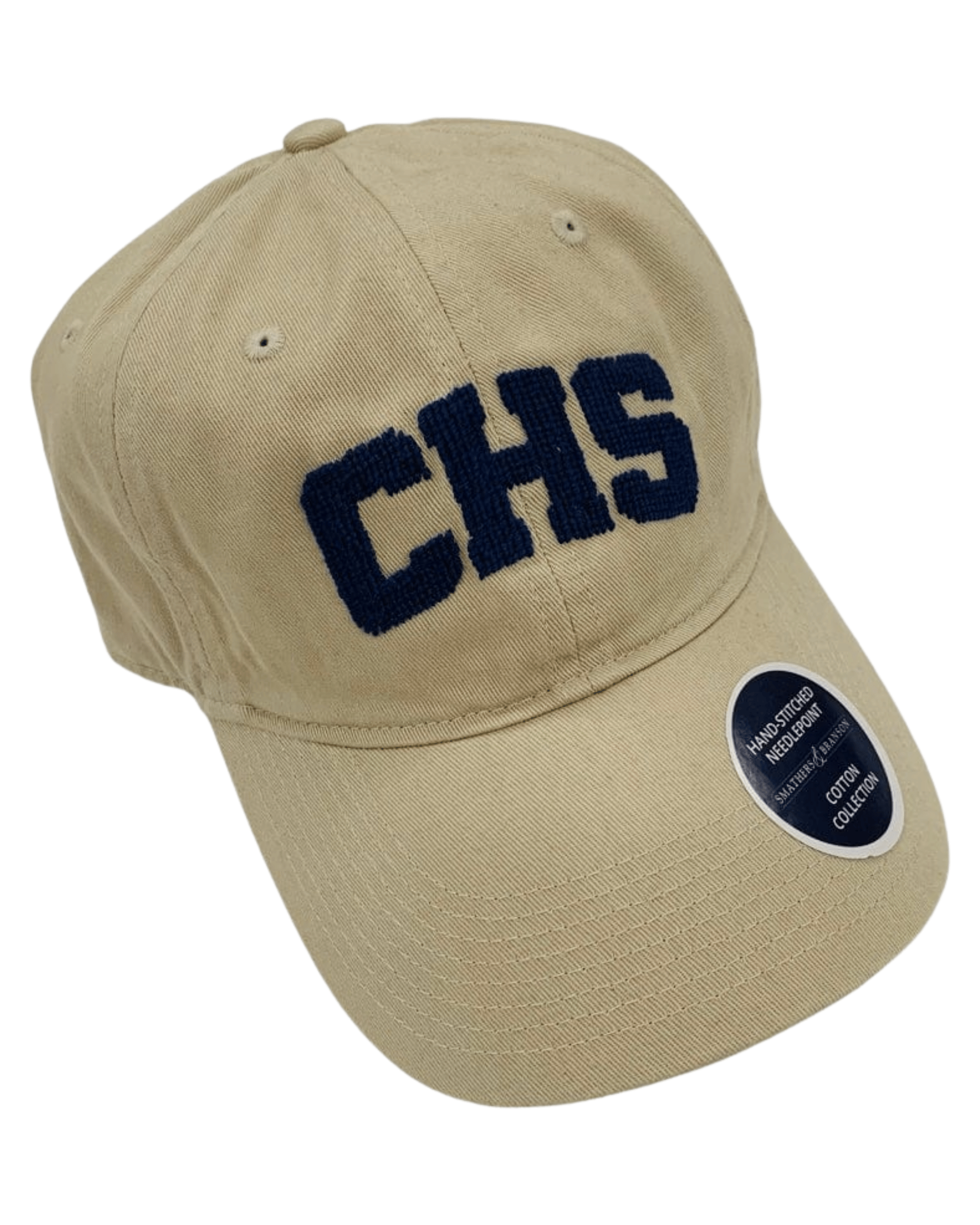 Smathers & Branson Hats "CHS" Needlepoint Hat (Khaki)