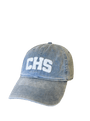 Smathers & Branson Hats "CHS" Needlepoint Hat (Steel Blue w/ White)