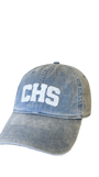 Smathers & Branson Hats "CHS" Needlepoint Hat (Steel Blue w/ White)