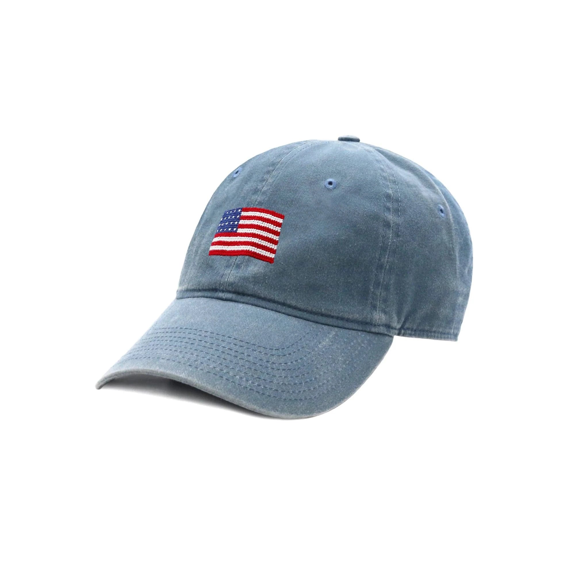Smathers & Branson Hats STEEL BLUE American Flag Hat