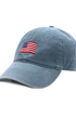 Smathers & Branson Hats STEEL BLUE American Flag Needlepoint Baseball Hat