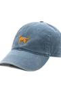 Smathers & Branson Hats STEEL BLUE Golden Retriever Needlepoint Baseball Hat