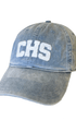 Smathers & Branson Hats STEEL BLUE W/WHITE / 1SZ "CHS" Needlepoint Hat (Steel Blue w/ White)