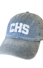 Smathers & Branson Hats STEEL BLUE W/WHITE / 1SZ "CHS" Needlepoint Hat (Steel Blue w/ White)