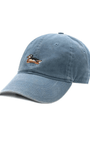 Smathers & Branson Hats STEEL BLUE Wood Duck Decoy Needlepoint Baseball Hat