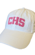 Smathers & Branson Hats WHITE W/PINK / 1SZ "CHS" Needlepoint Hat (White w/ Pink)