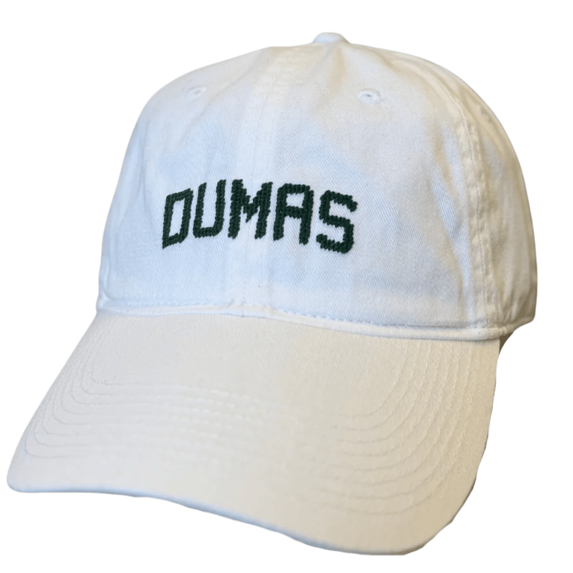 Smathers & Branson Hats WHT/GRN / 1SZ "Dumas" Needlepoint Hat (White)