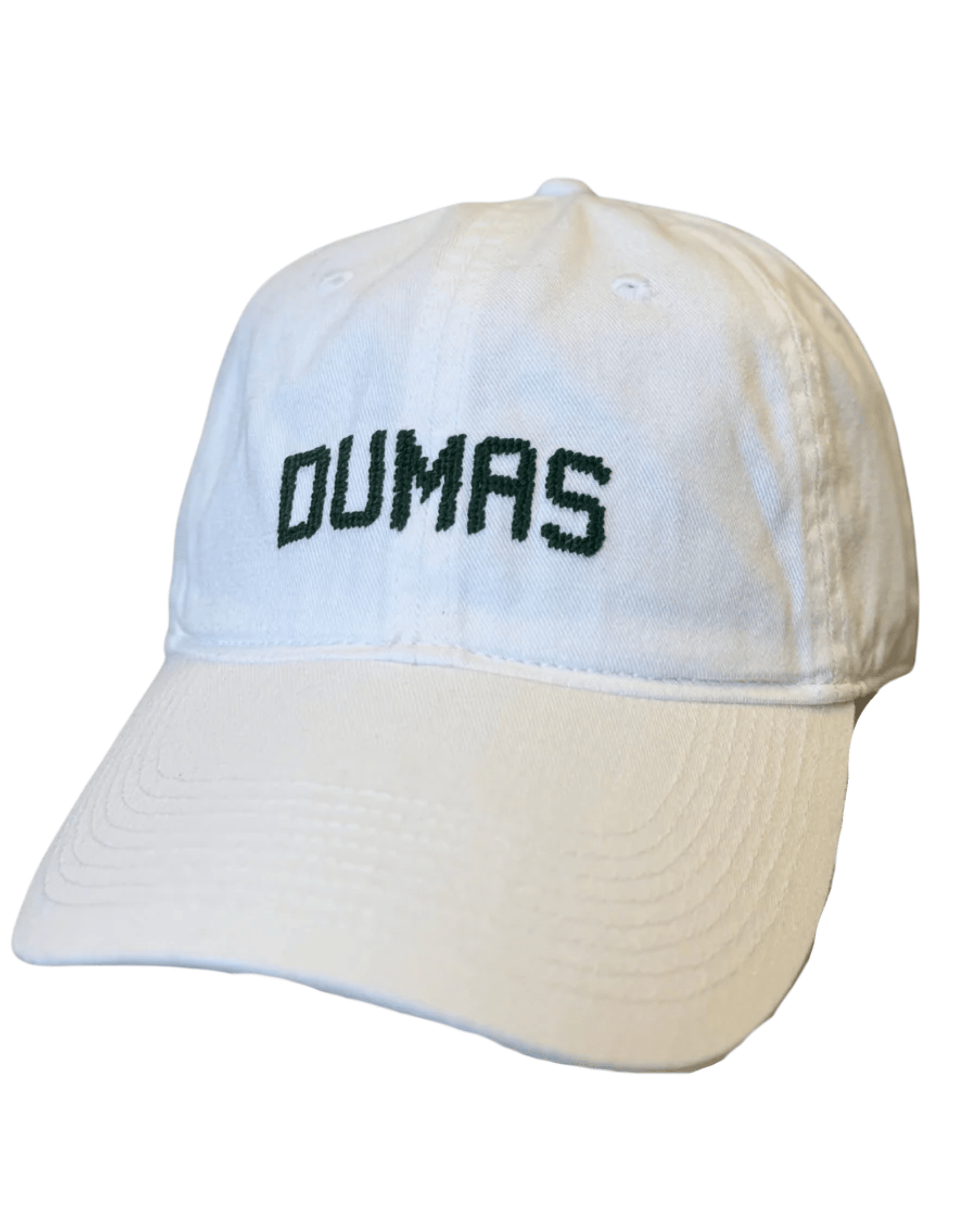 Smathers & Branson Hats WHT/GRN / 1SZ "Dumas" Needlepoint Hat (White)