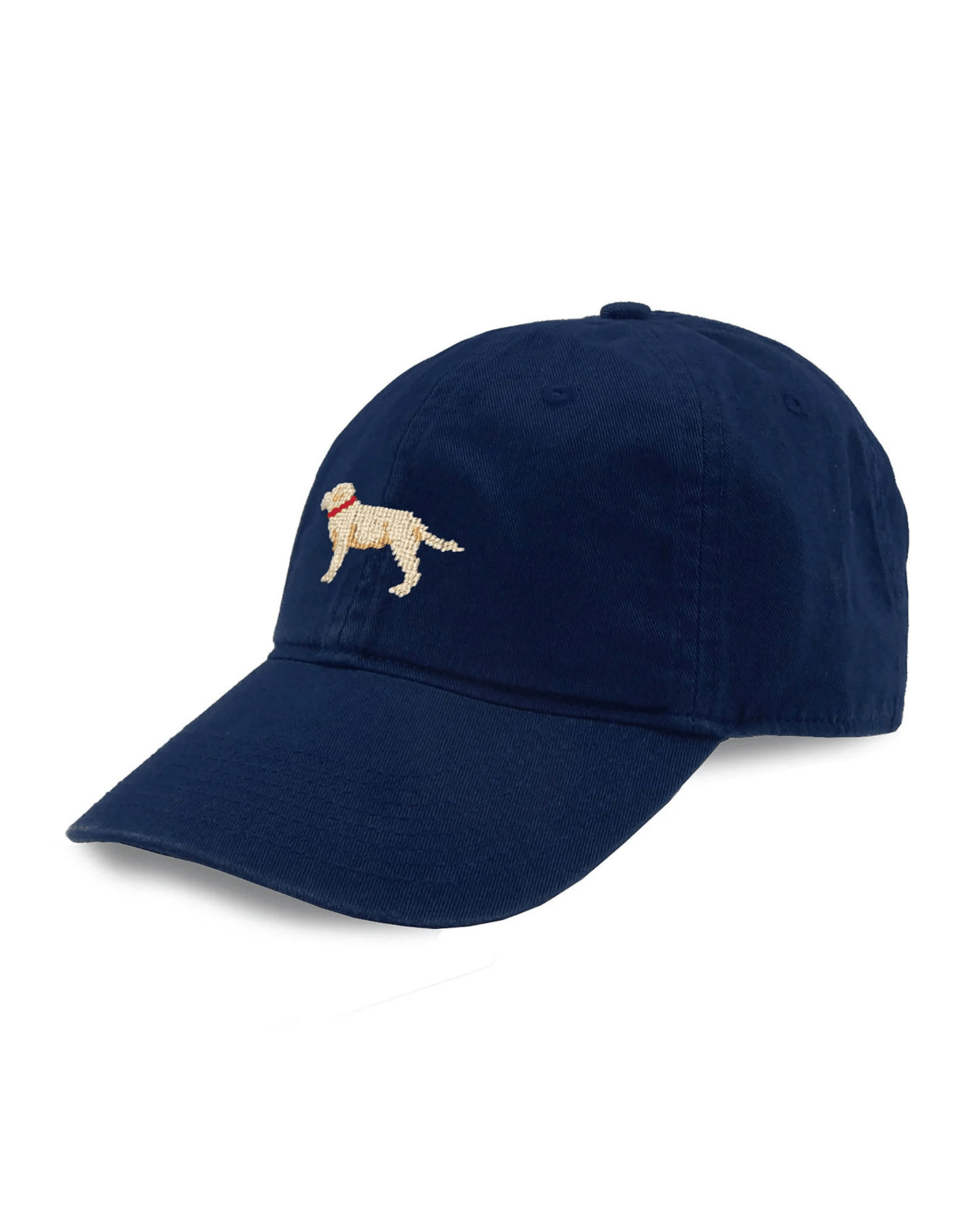 Smathers & Branson Hats Yellow Lab Needlepoint Baseball Hat