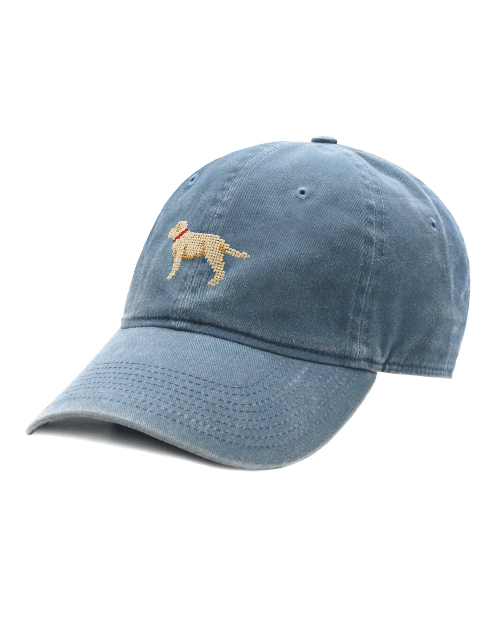 Smathers & Branson Hats Yellow Lab Needlepoint Baseball Hat