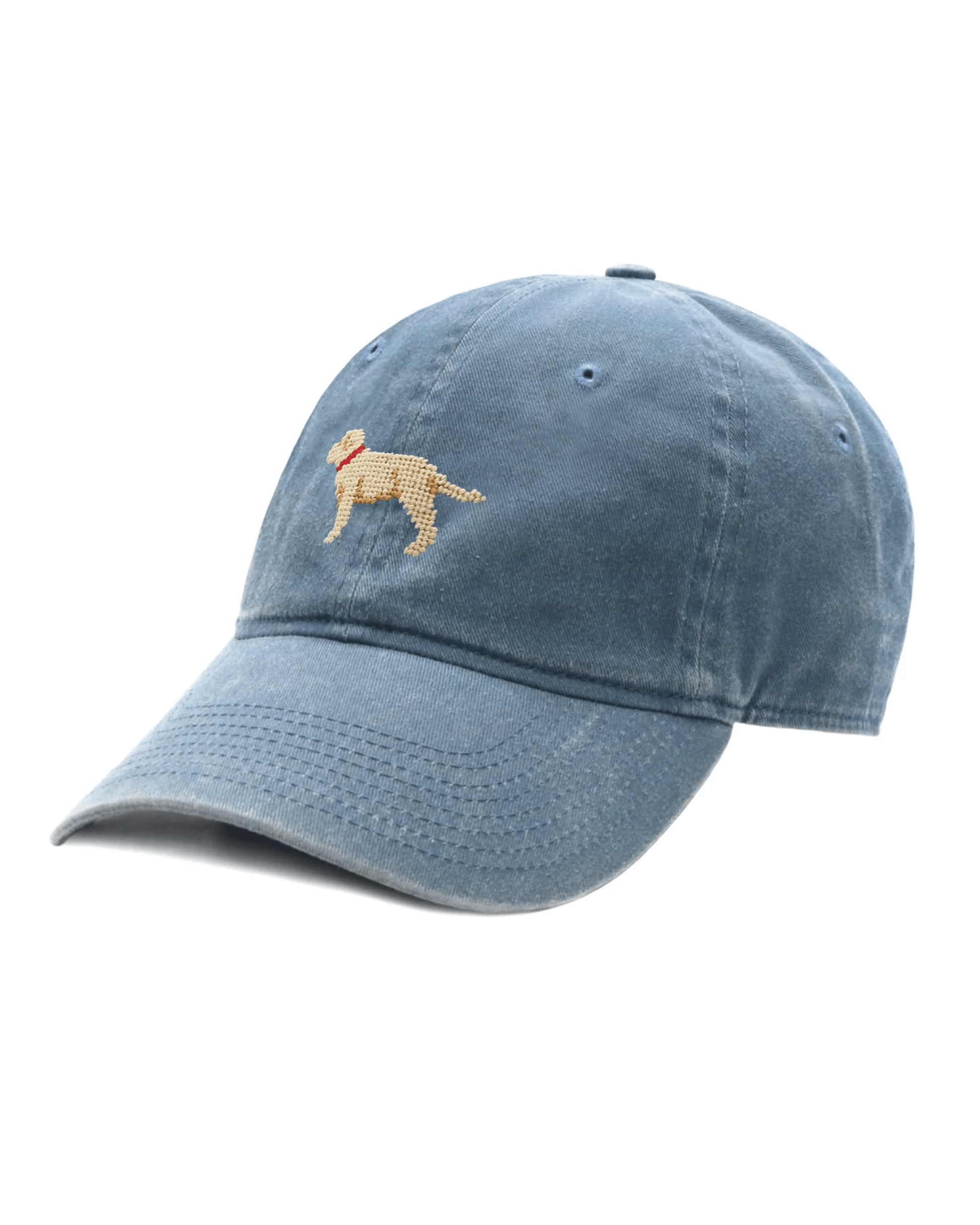 Smathers & Branson Hats Yellow Lab Needlepoint Baseball Hat