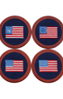 Smathers & Branson Home American Flag Needlepoint Coasters