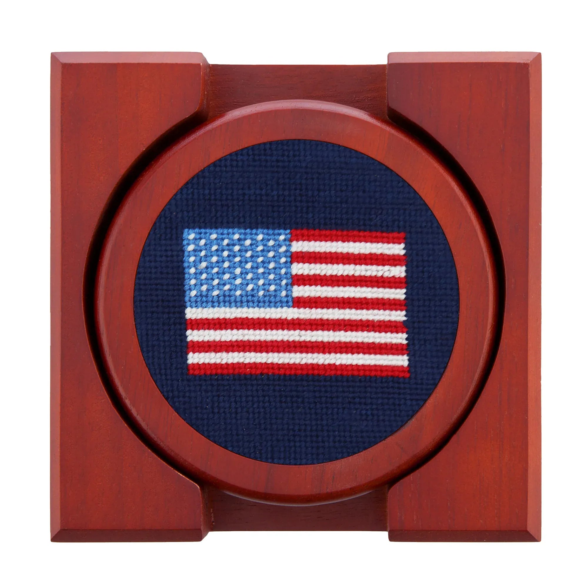 Smathers & Branson Home American Flag Needlepoint Coasters