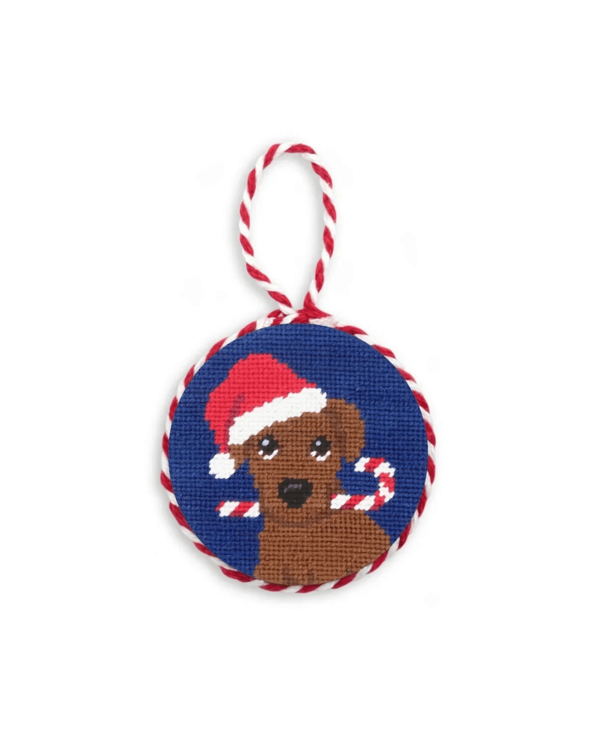 Smathers & Branson Home BLUEBERRY / OS Christmas Chocolate Lab Ornament