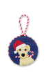 Smathers & Branson Home Christmas Yellow Lab Ornament