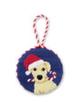 Smathers & Branson Home Christmas Yellow Lab Ornament (Classic Navy)