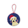 Smathers & Branson Home Christmas Yellow Lab Ornament (Classic Navy)