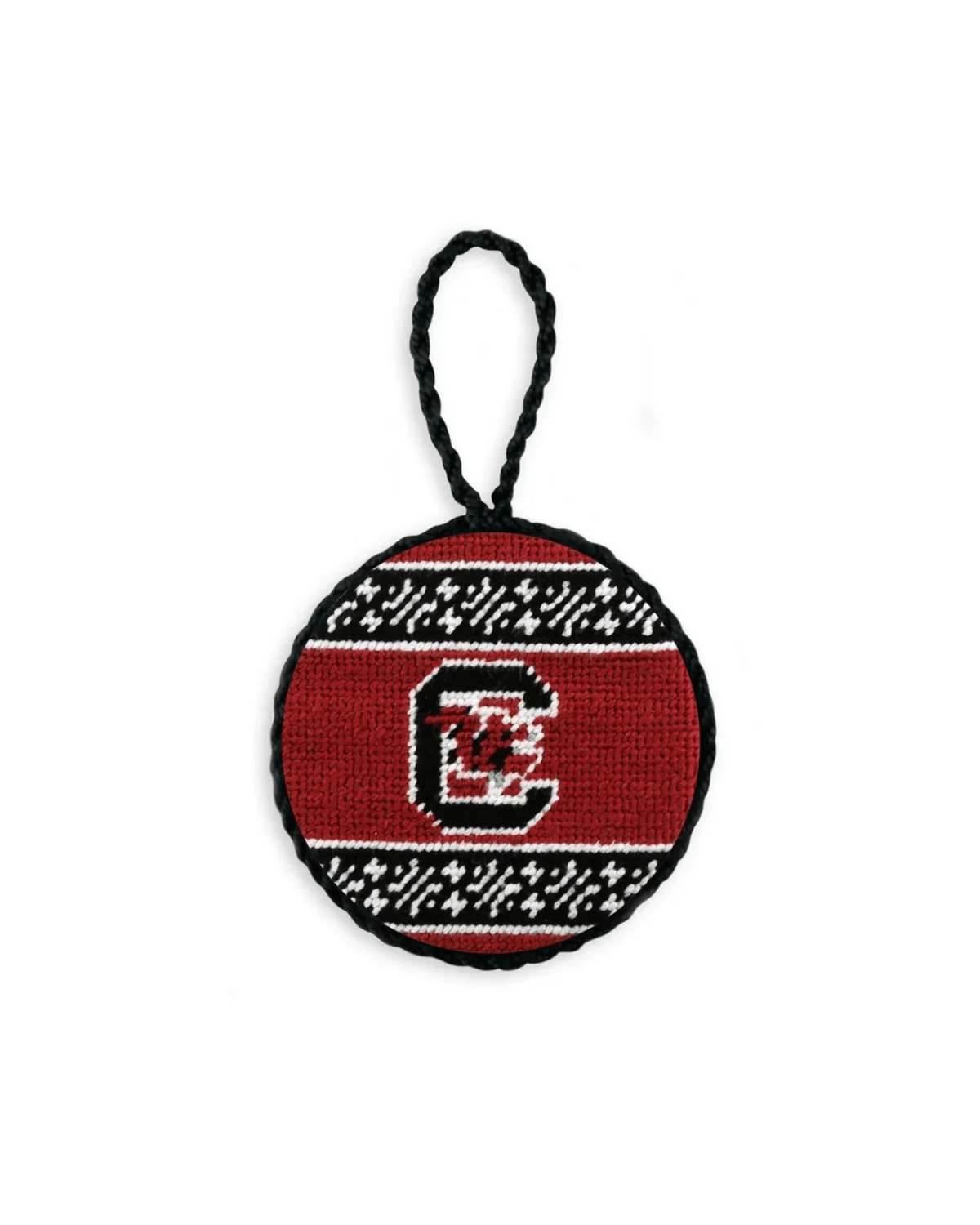 Smathers & Branson Home GARNET / OS South Carolina Fairisle Ornament