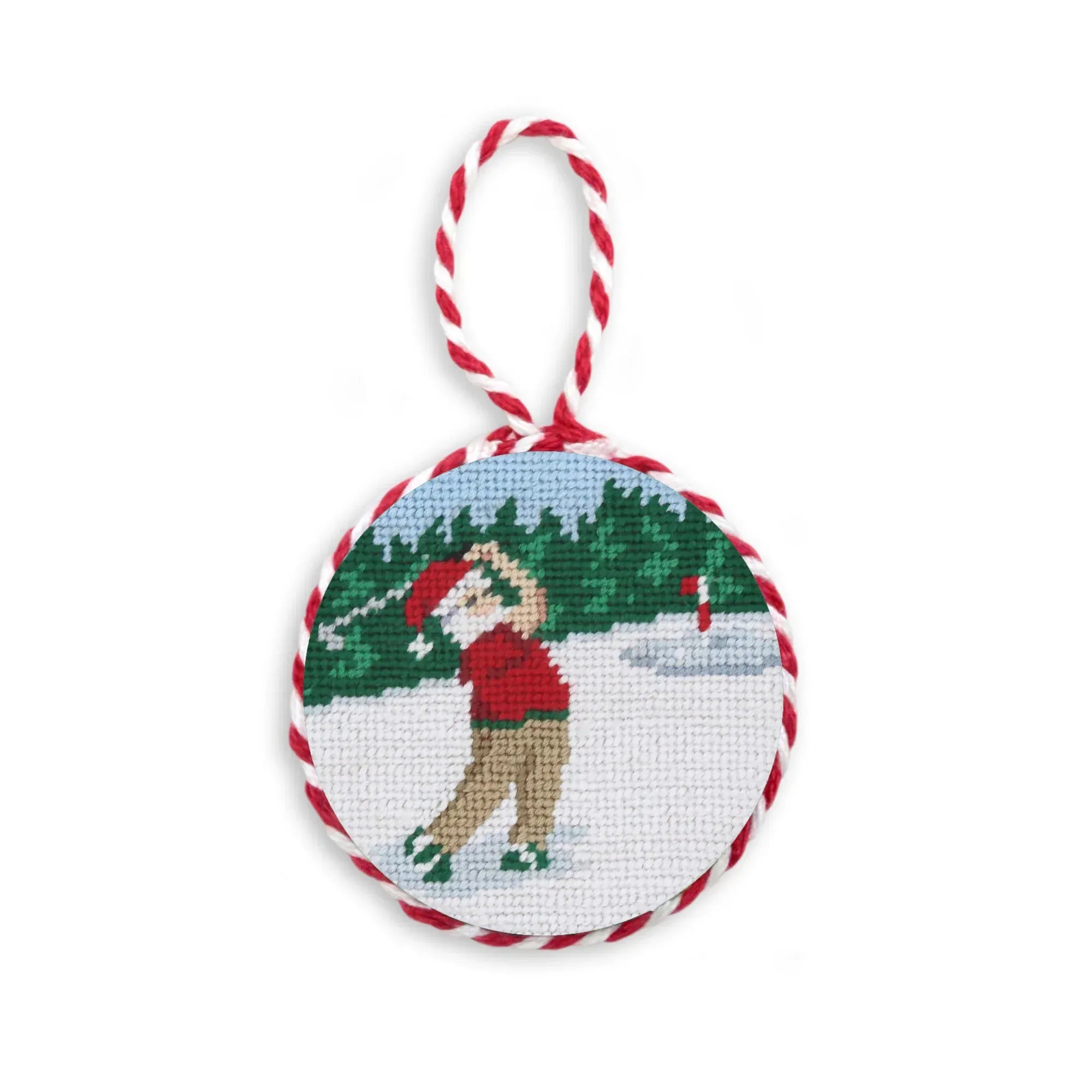 Smathers & Branson Home Golfing Santa Ornament