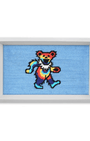 Smathers & Branson Home Grateful Dead Dancing Bears Needlepoint Valet Tray
