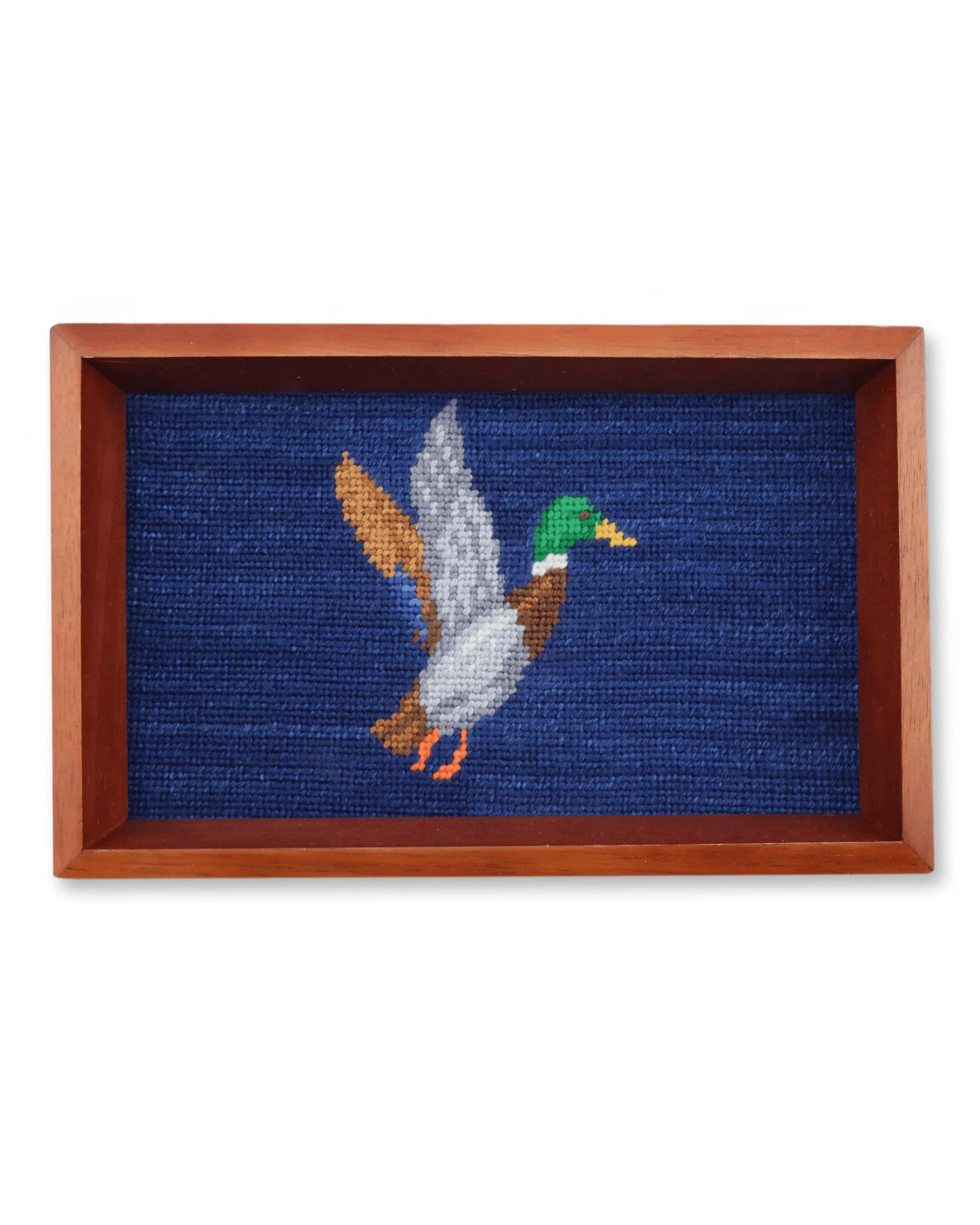 Smathers & Branson Home Mallard Needlepoint Valet Tray