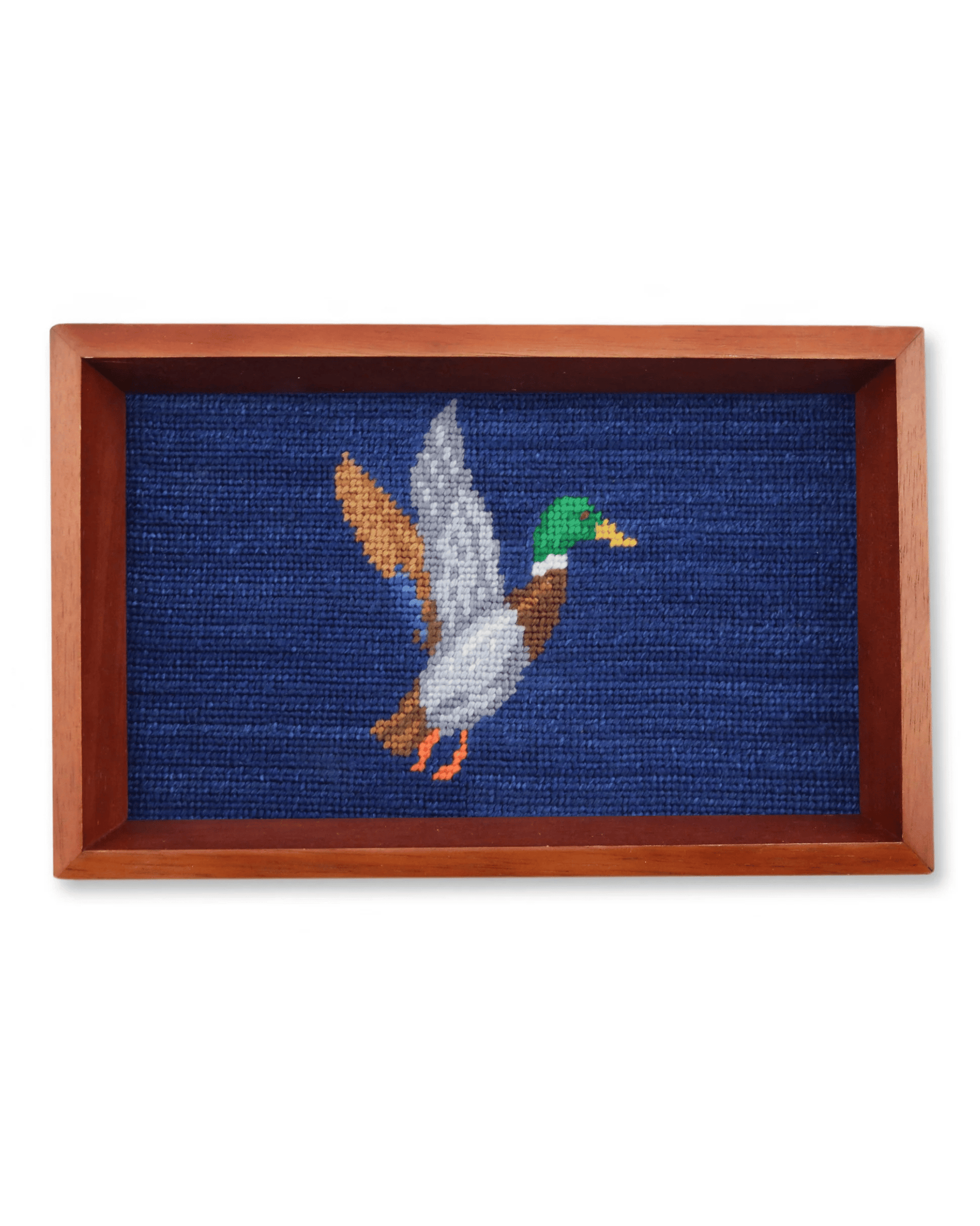 Smathers & Branson Home Mallard Needlepoint Valet Tray