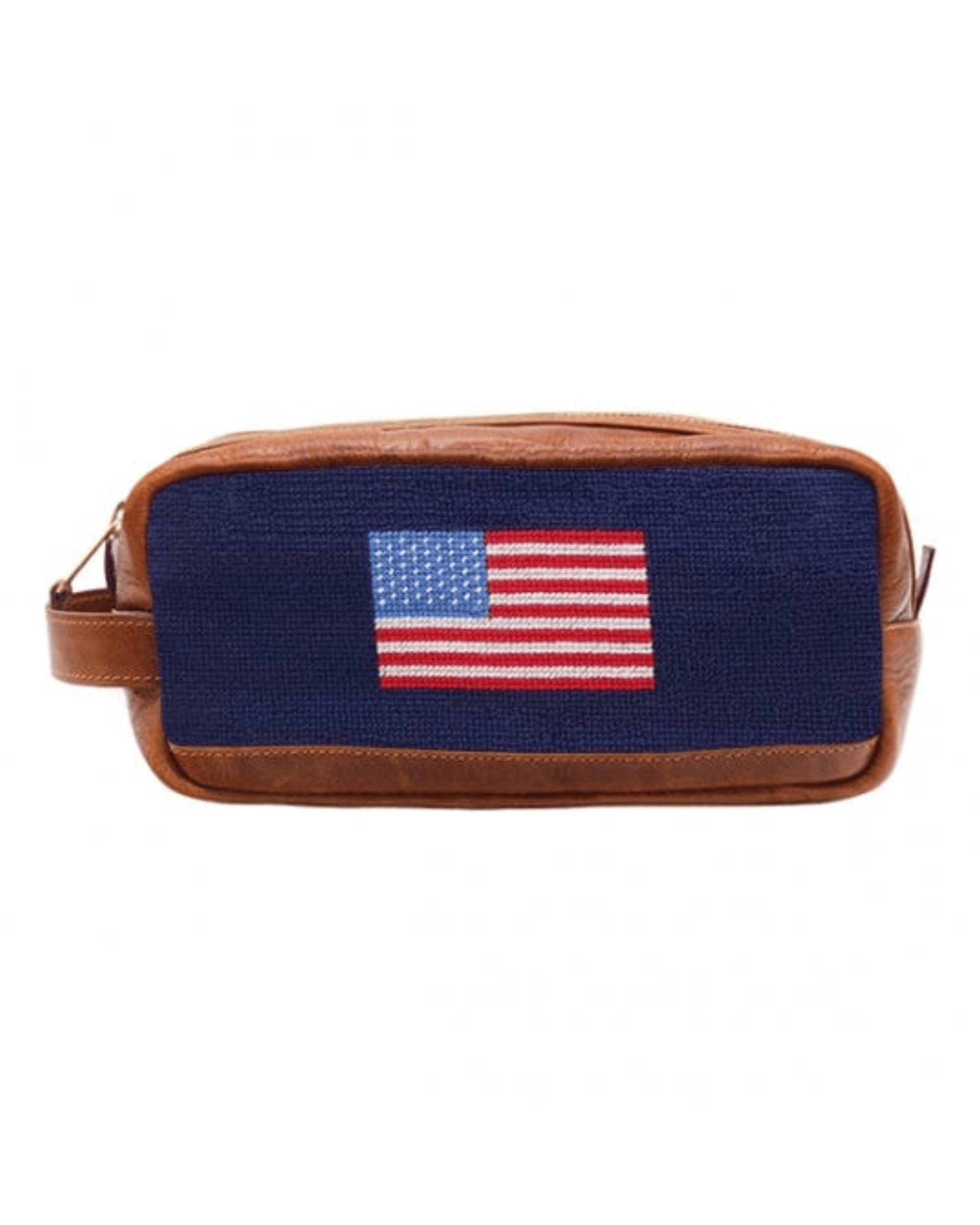 Smathers & Branson Luggage American Flag Needlepoint Toiletry Bag