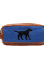 Smathers & Branson Luggage Black Lab Needlepoint Toiletry Bag