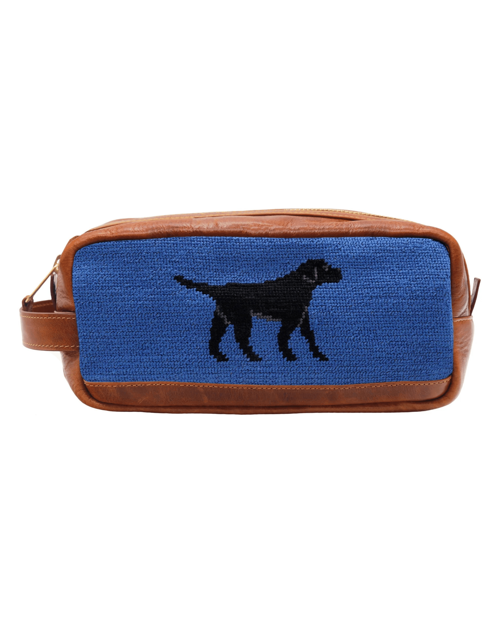 Smathers & Branson Luggage Black Lab Needlepoint Toiletry Bag