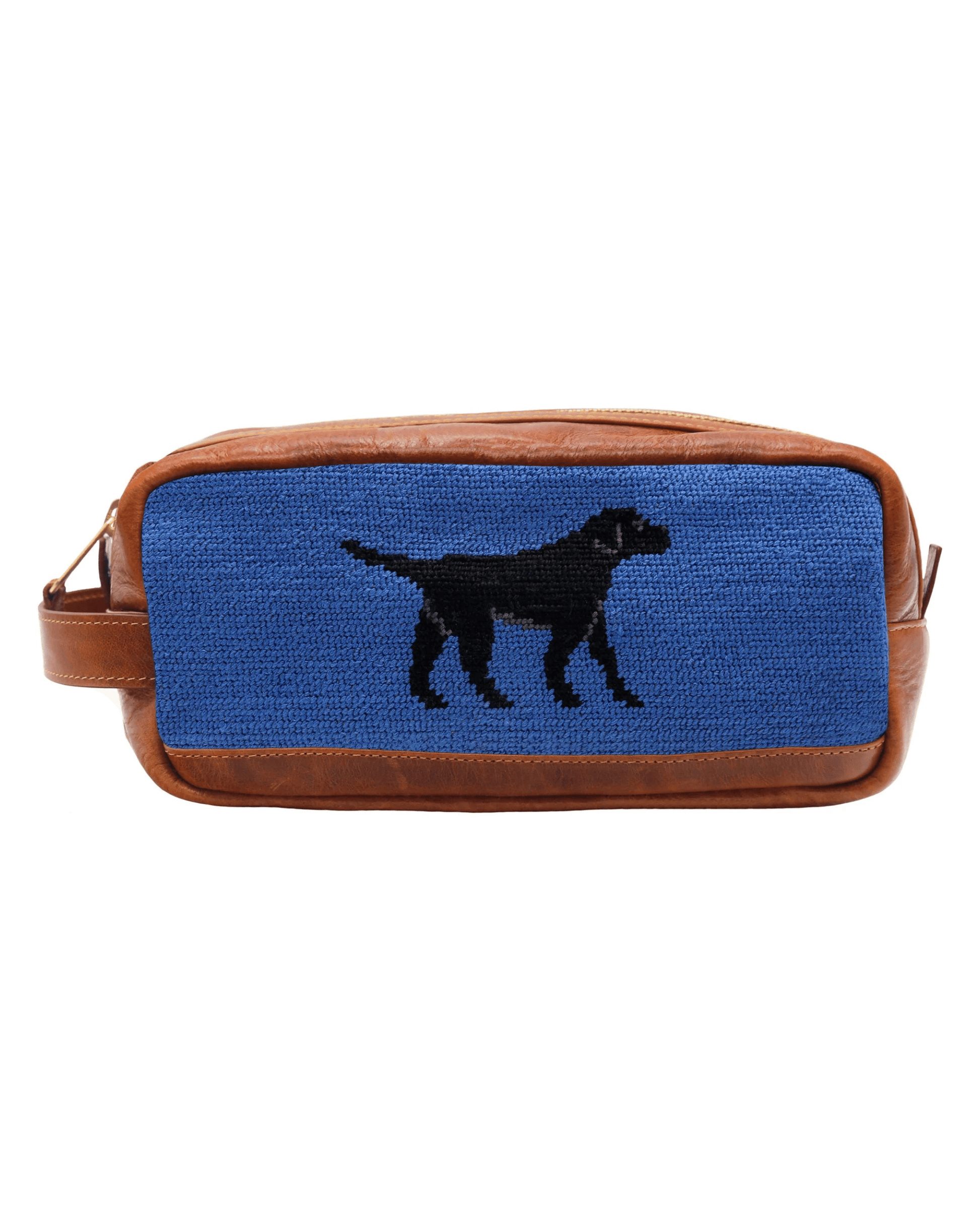 Smathers & Branson Luggage Black Lab Needlepoint Toiletry Bag
