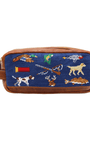 Smathers & Branson Luggage Classic Navy Southern Sportsman Pattern Toiletry Bag
