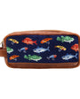 Smathers & Branson Luggage Fish and Tackle Pattern Toiletry Bag