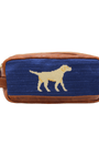 Smathers & Branson Luggage NONE Yellow Lab Needlepoint Toiletry Bag