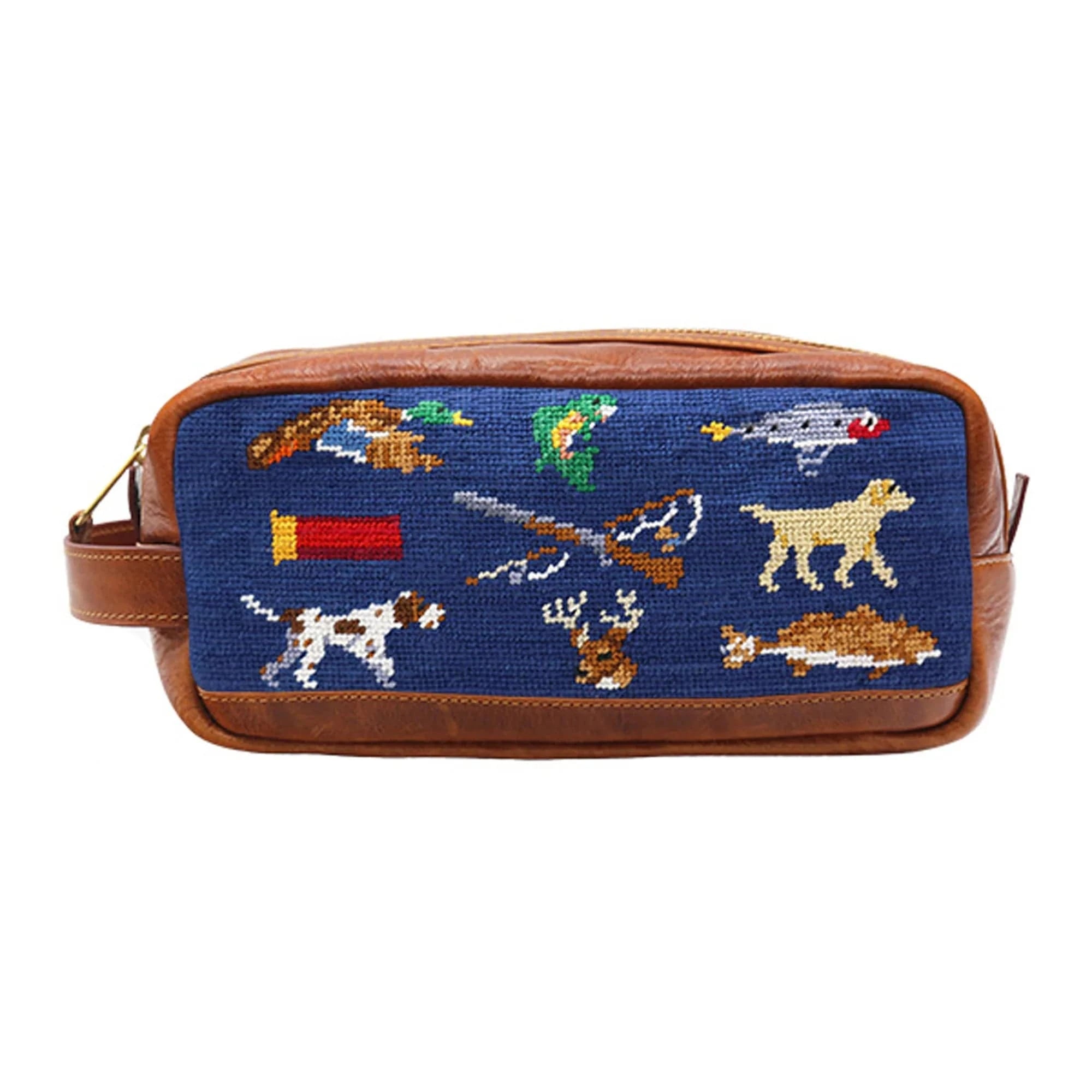 Smathers & Branson Luggage Southern Sportsman Pattern Toiletry Bag (Classic Navy)