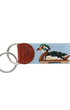 Smathers & Branson Small Leather Goods ANTIQUE BLUE / OS Duck Decoys Needlepoint Key Fob