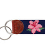 Smathers & Branson Small Leather Goods Azalea Key Fob (Dark Navy)