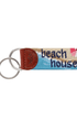 Smathers & Branson Small Leather Goods Beach House Aerial Scene Key Fob