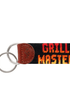 Smathers & Branson Small Leather Goods BLACK Grill Master Needlepoint Key Fob