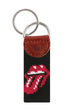 Smathers & Branson Small Leather Goods BLACK Rolling Stones Key Fob