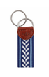 Smathers & Branson Small Leather Goods Blue / None Camden Stripe Key Fob