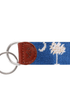Smathers & Branson Small Leather Goods BLUE SC Flag Key Fob (Blueberry)