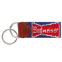 Smathers & Branson Small Leather Goods Budweiser Vintage Bowtie Key Fob (Classic Navy)